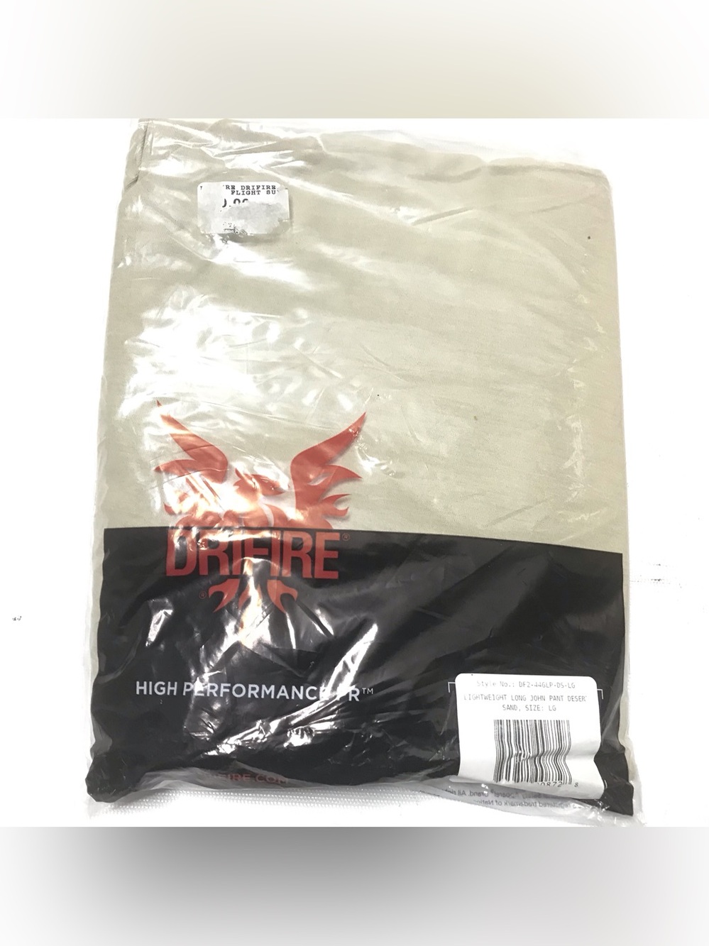 Drifire Military FR Thermal Long Johns Size L Tan Fire Resistant Base Layer New